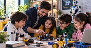 کار مربی رباتیک و تدریس پروژه‌های عملی به هنرجویان