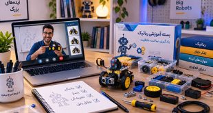 وسایل کلاس آنلاین رباتیک و تجهیزات ساخت پروژه