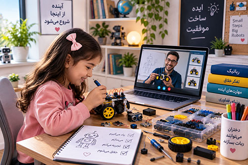آموزش رباتیک آنلاین از صفر و ساخت پروژه مبتدی